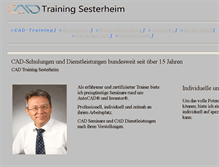 Tablet Screenshot of cad-trainer.de